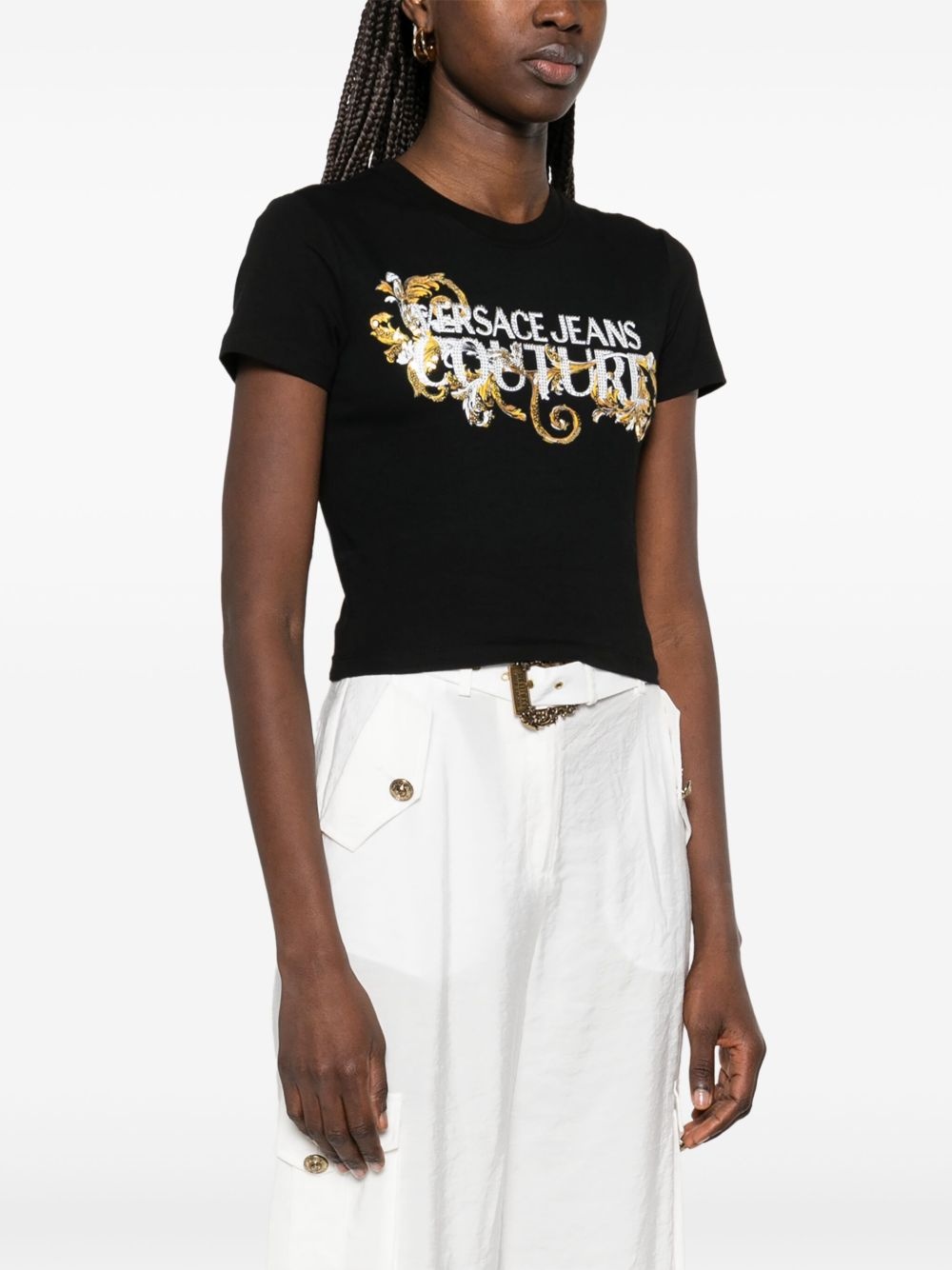 logo-print T-shirt - 3