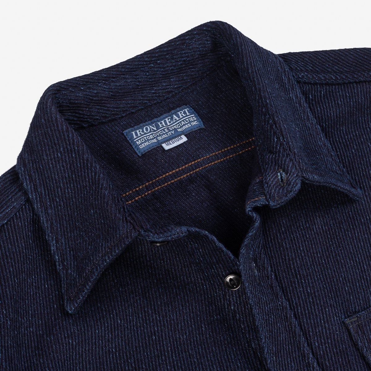 IHSH-288-IND 14oz Kersey Work Shirt Indigo - 6