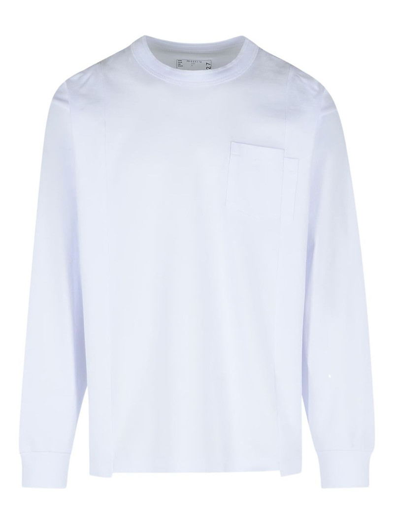 sacai breast-pocket long-sleeve T-shirt outlook
