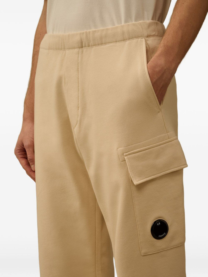 diagonal-raised fleece cargo-pocket cotton track pants 5