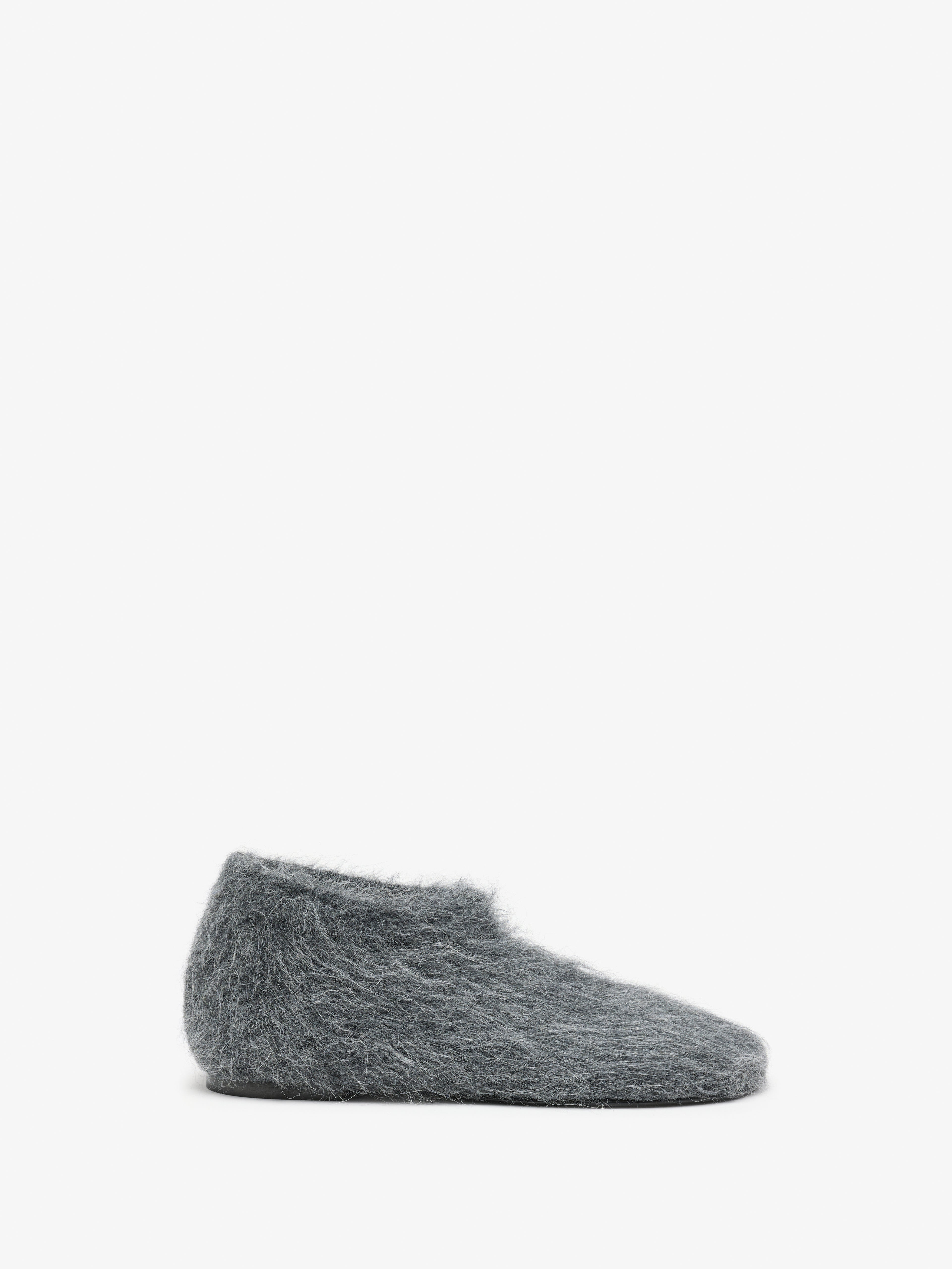 Glove Knit Slippers in Mohair Knit - 1