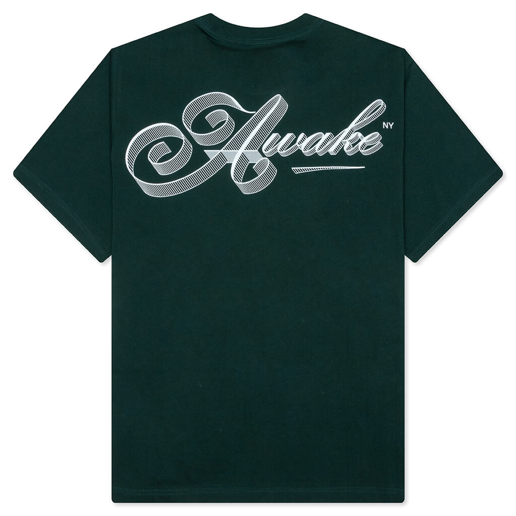 SCRIPT TEE - GREEN - 2