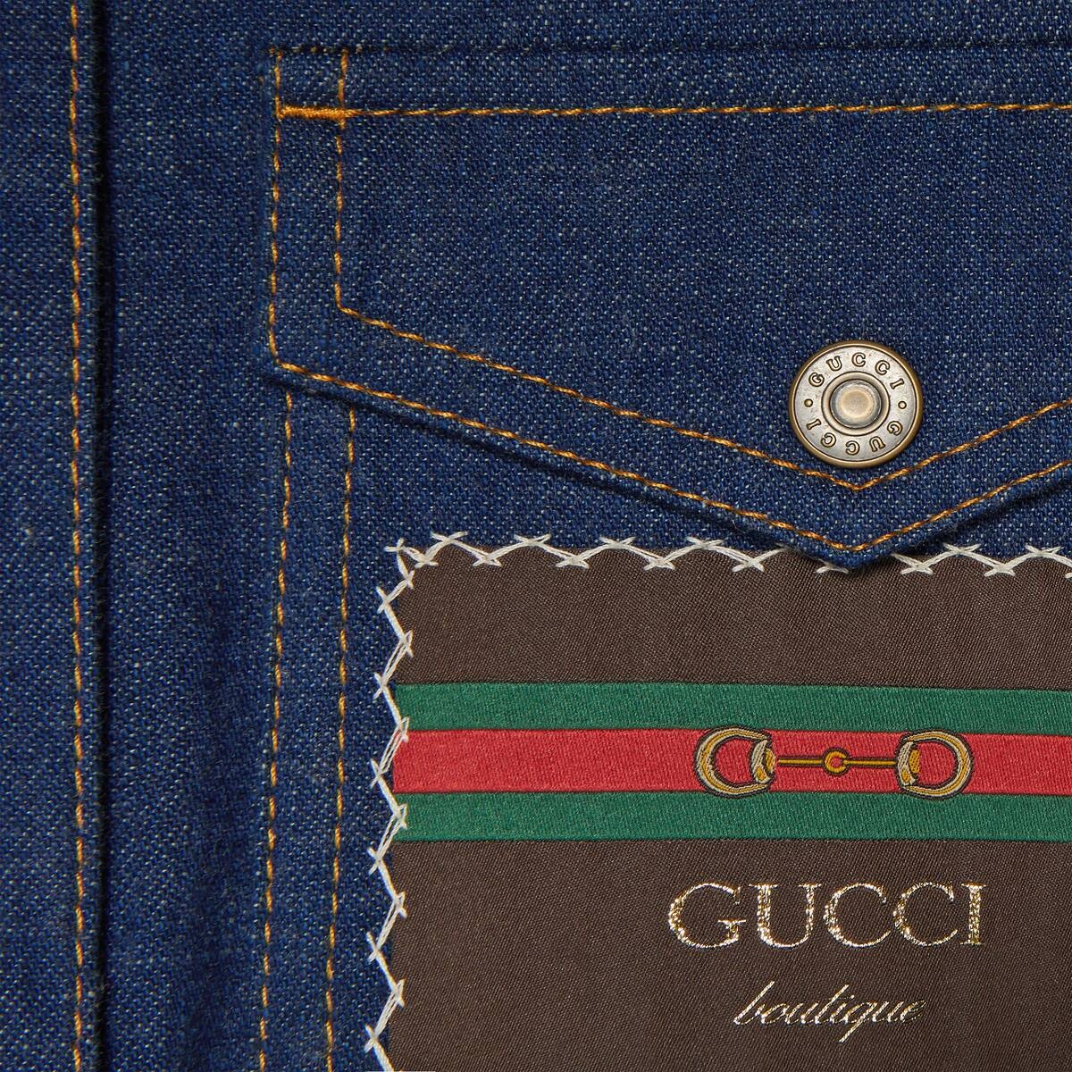 Short denim dress with Gucci Boutique - 6