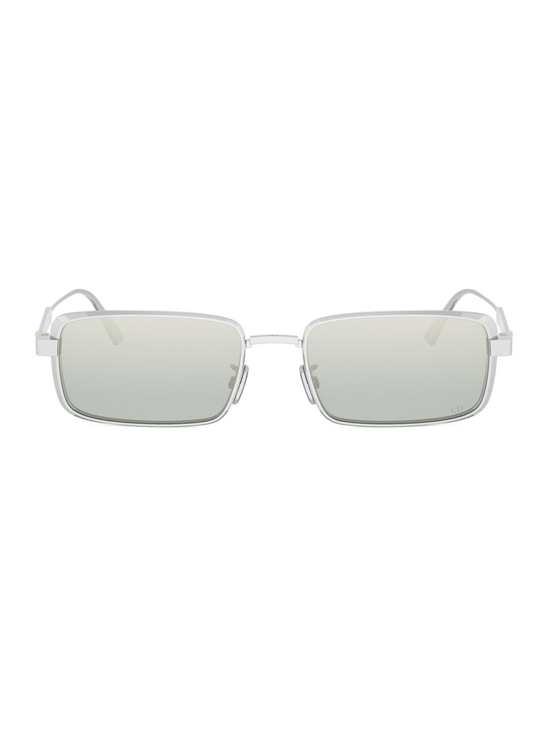 Women's DiorCannage S2U 55MM Rectangular Sunglasses - Silver Grey 1