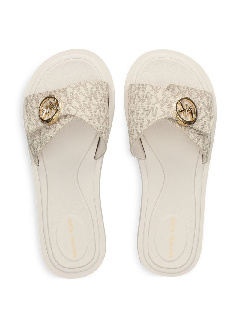 logo detail buckle slides 4
