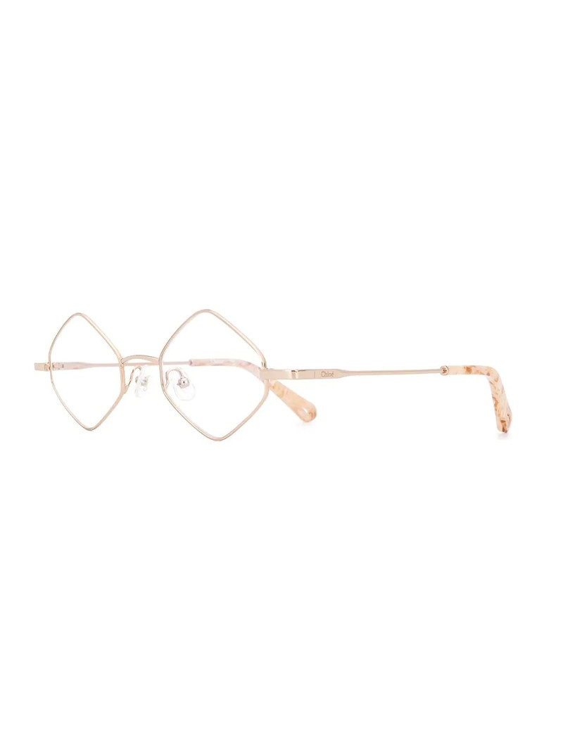 Chloé geometric-frame logo glasses outlook