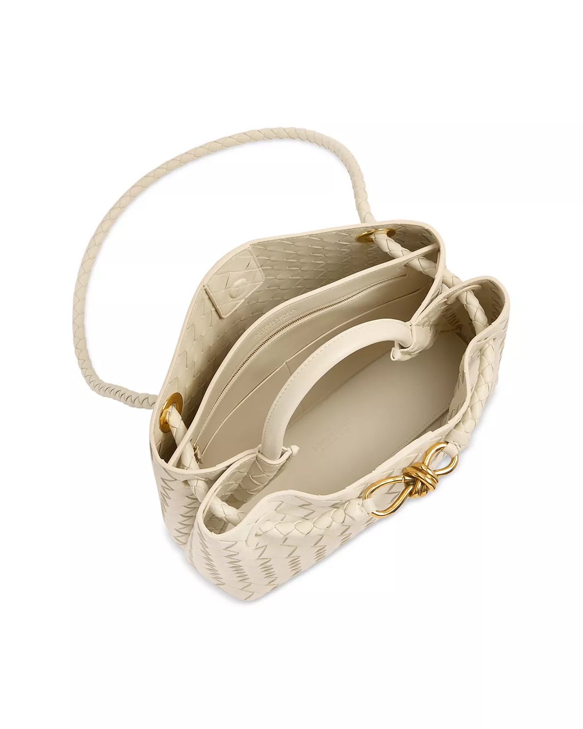 Medium Andiamo Intrecciato Leather Shoulder Bag - 2