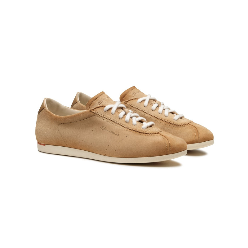 Women's beige suede sneaker 3