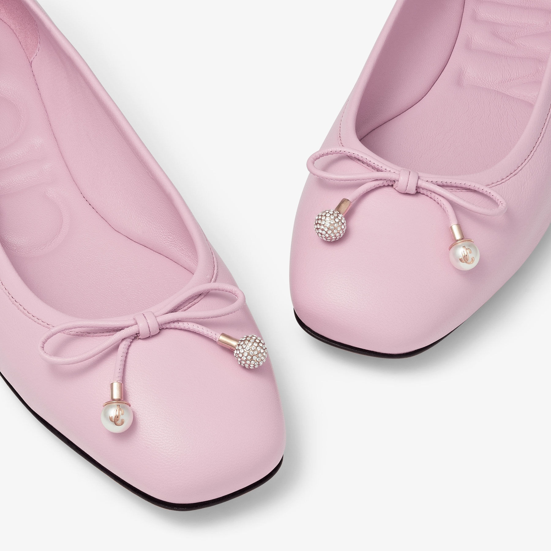 Elme Flat
Rose Nappa Leather Flats - 3