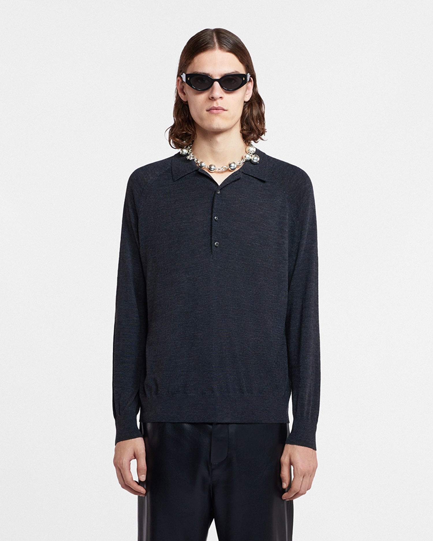 Merino Wool Polo Shirt - 1
