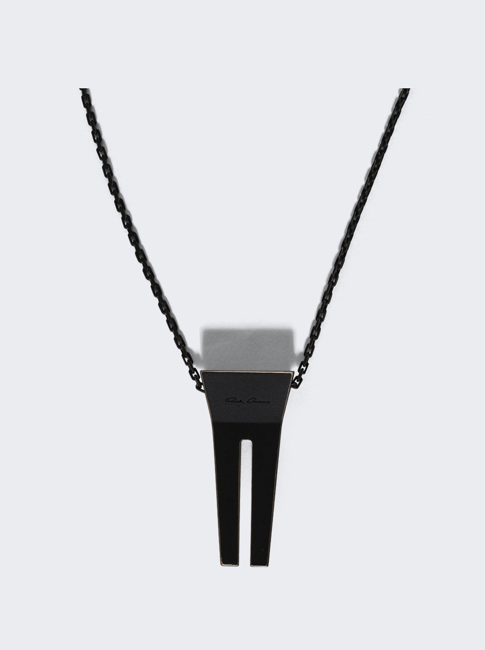 Open Trunk Charm Necklace Black Finish - 2