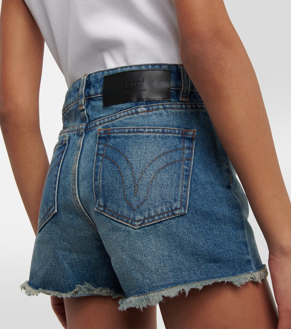 Denim cotton shorts - 5