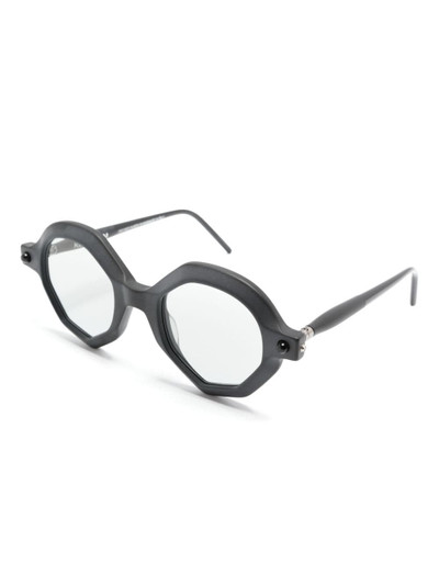 Kuboraum P18 geometric-frame sunglasses outlook