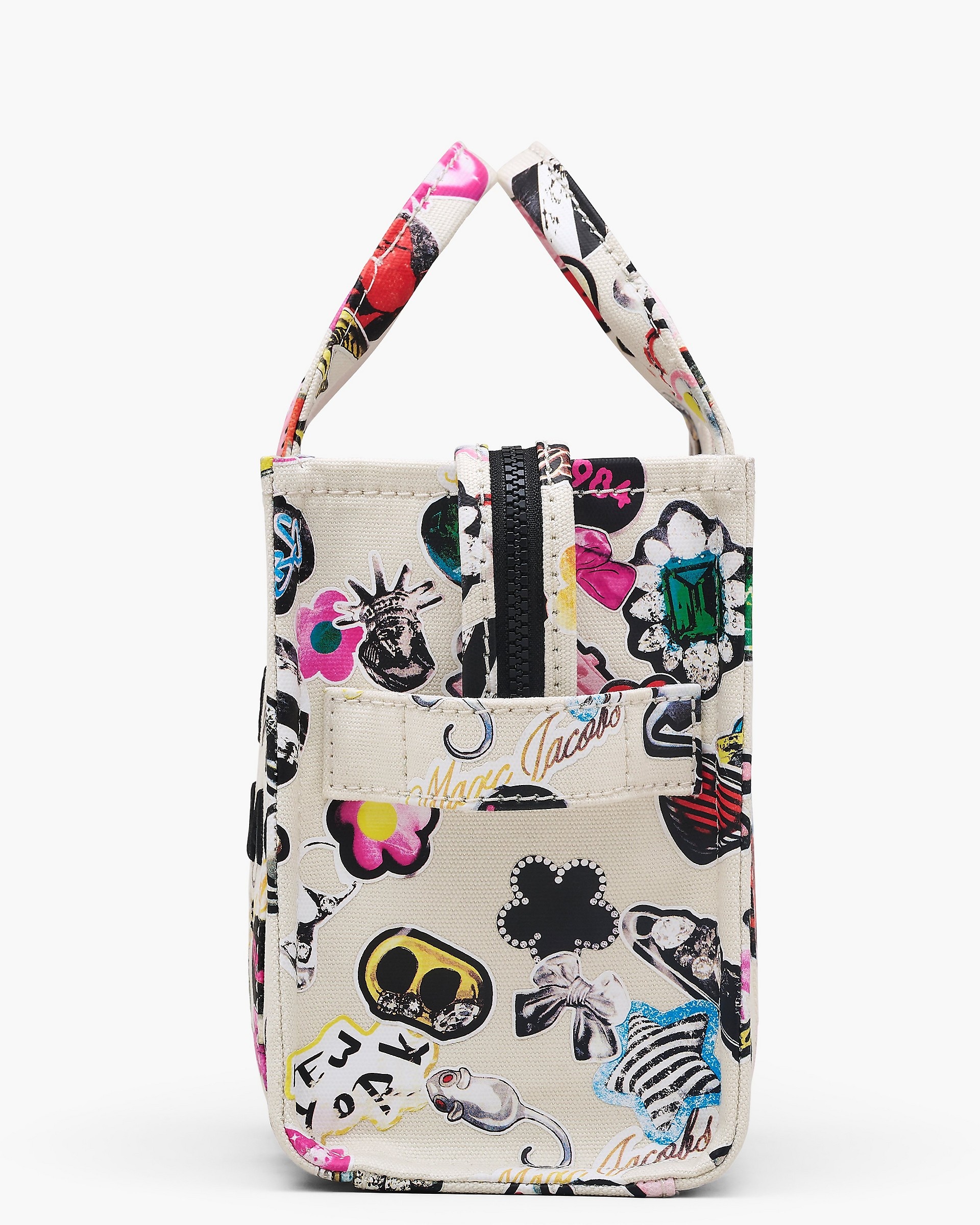 THE STICKER CANVAS SMALL TOTE BAG - 6