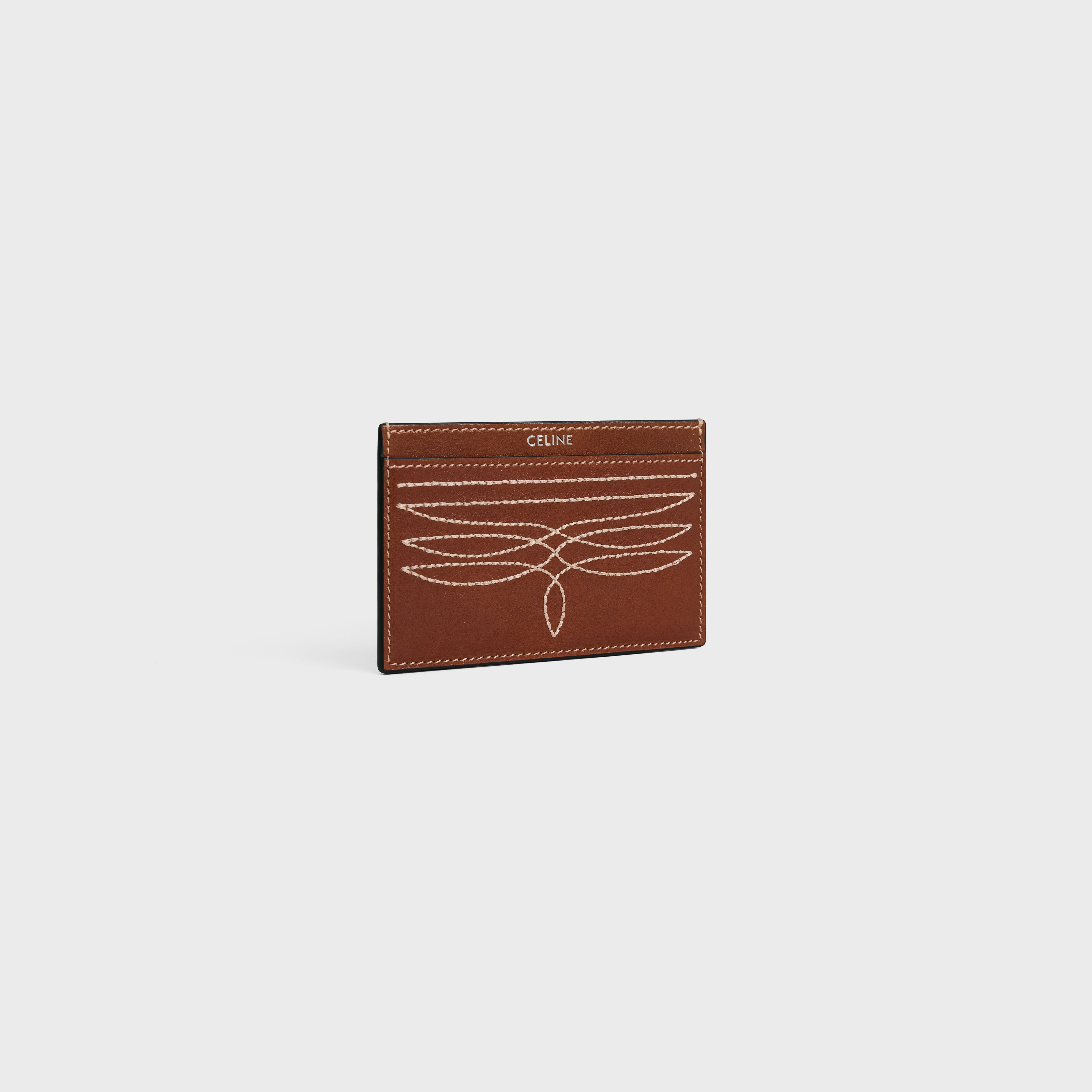 Card holder IN COWHIDE WITH EMBROIDERY - 2