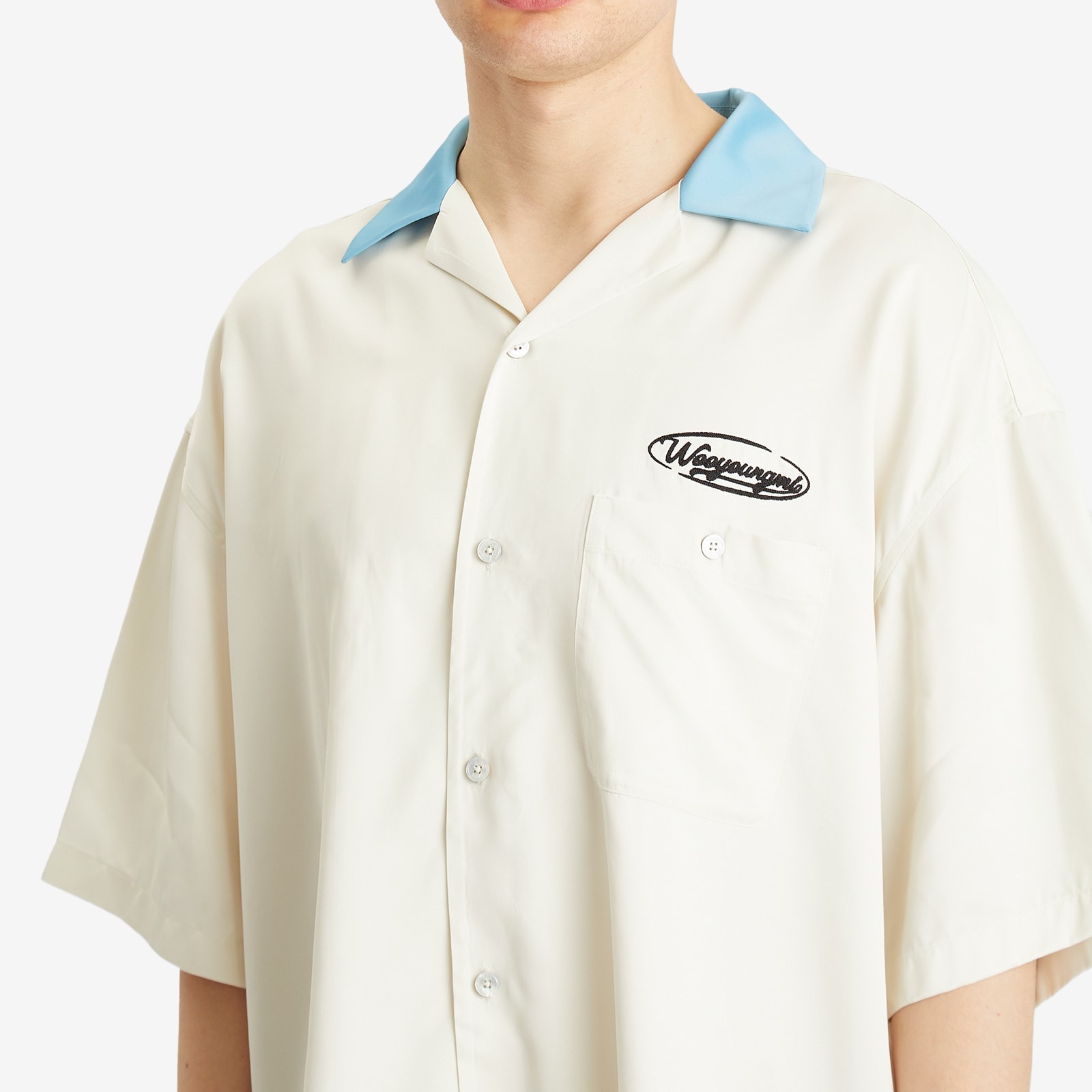 Wooyoungmi Contrast Collar Vacation Shirt - 5