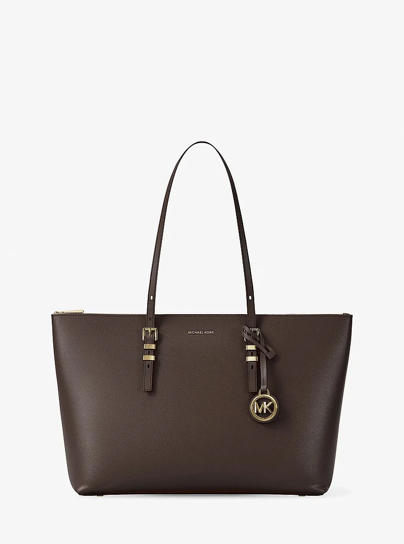 Quinn Large Pebbled Leather Tote Bag - 1