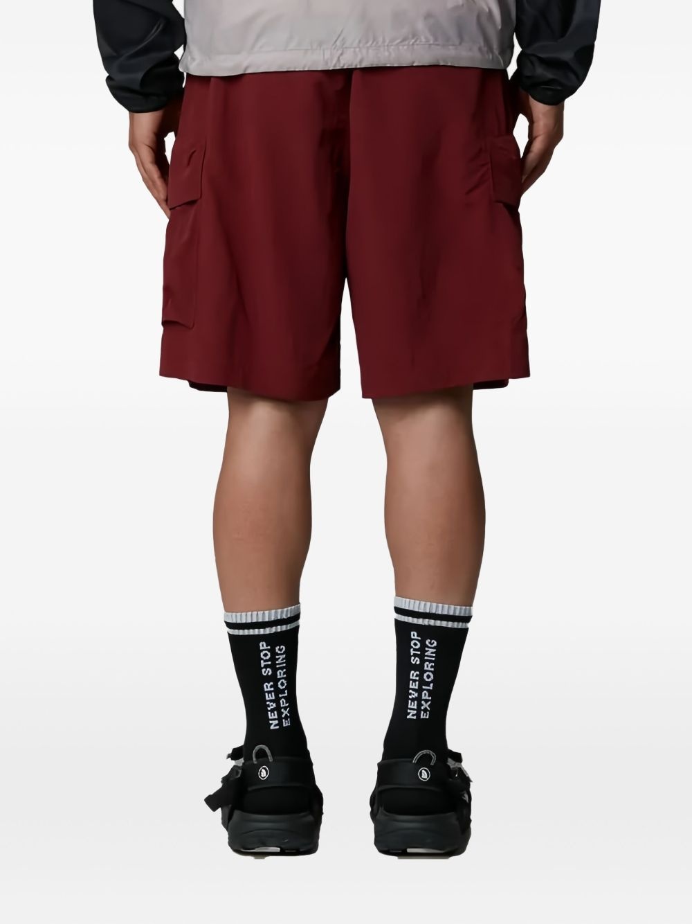 cargo-pocket belted shorts - 2