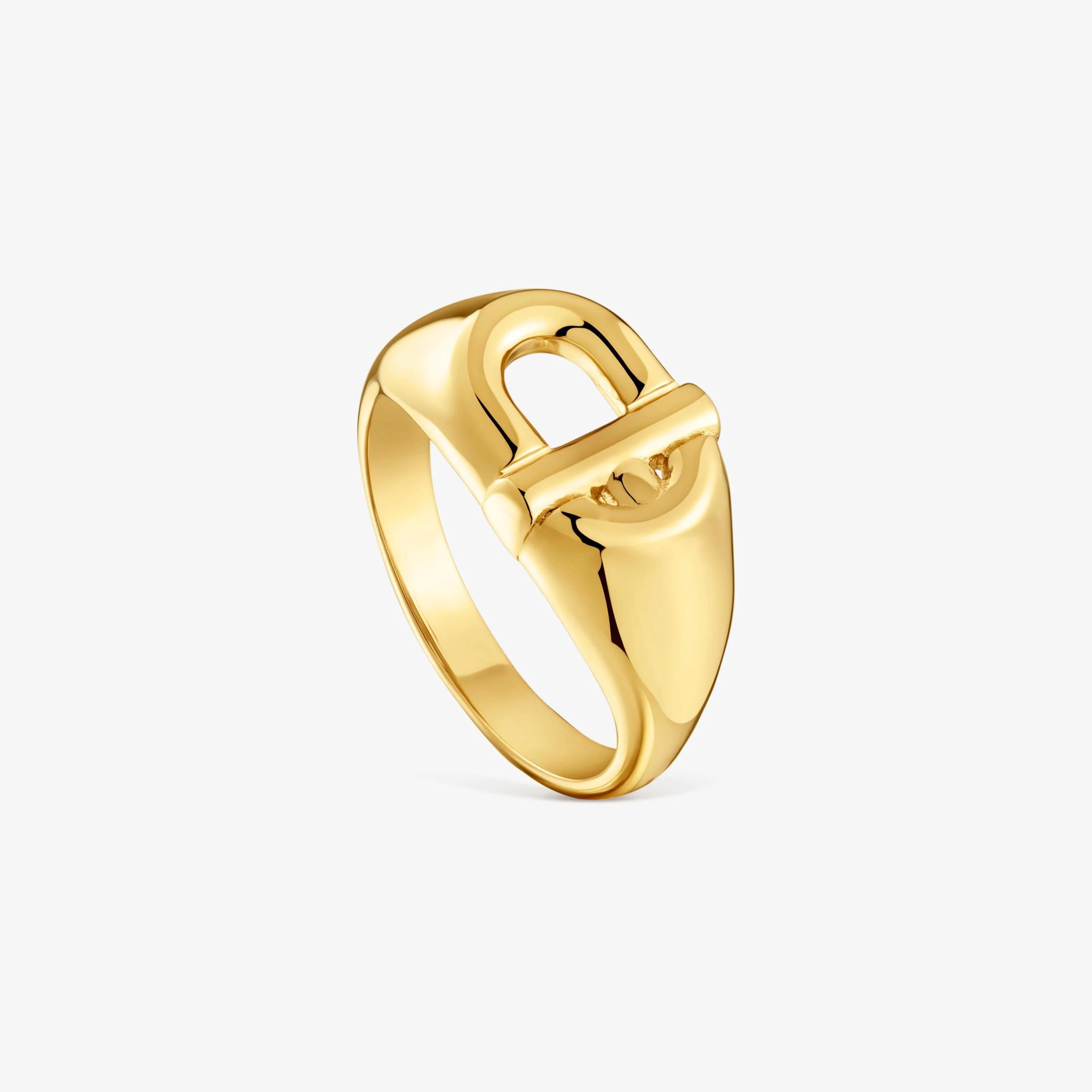 TOUS MANIFESTO Signet ring with 18K gold vermeil - 1