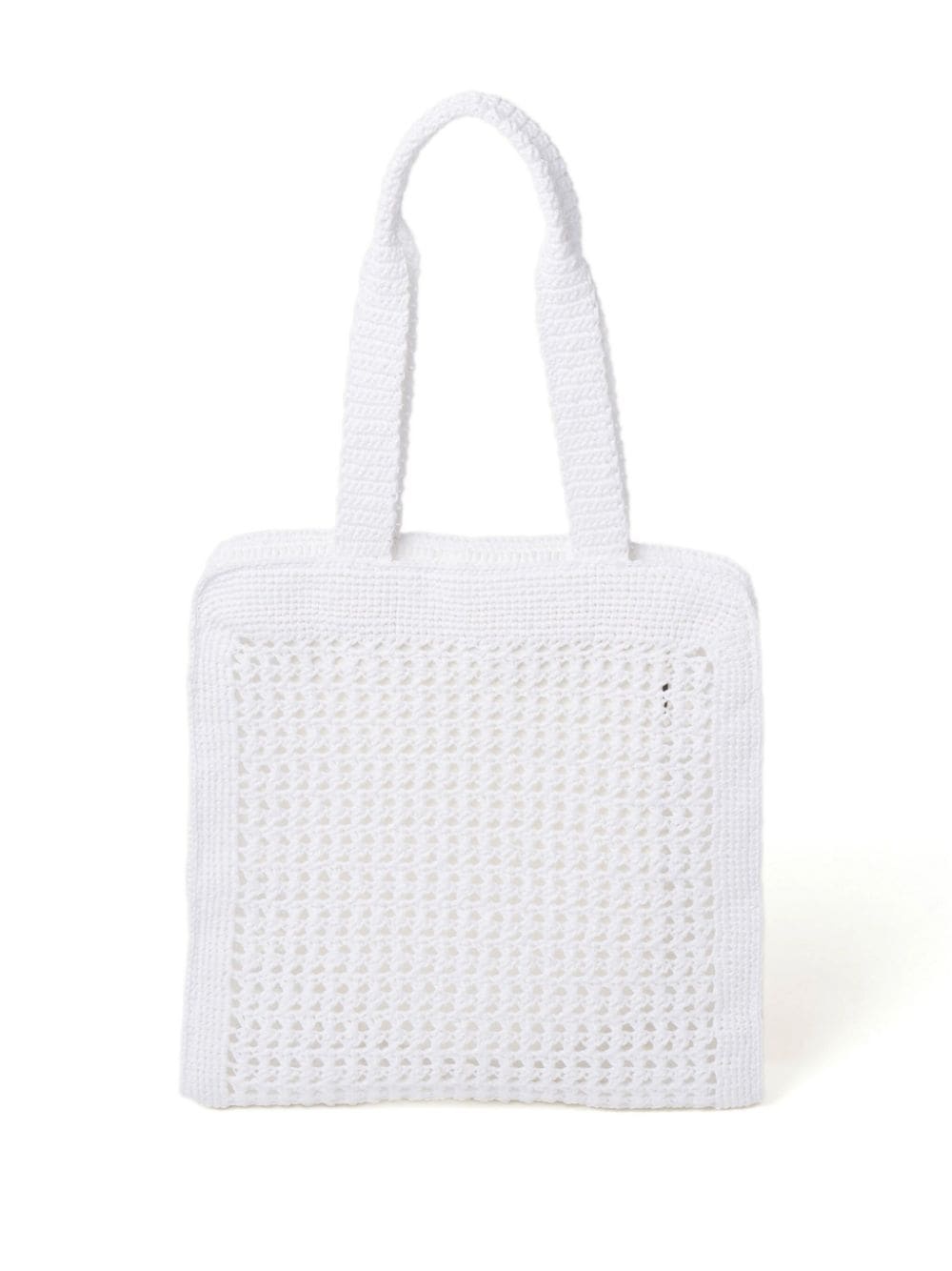 logo-appliquÃ© crochet bag - 2