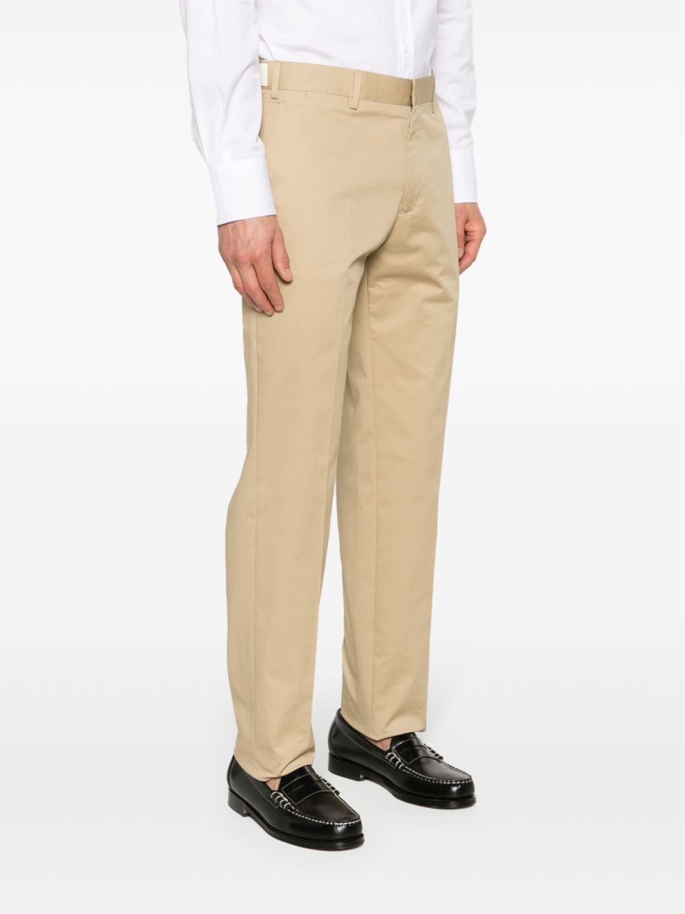 mid-rise tapered chinos - 3