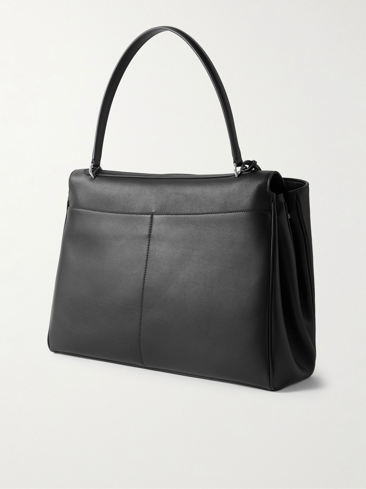Rodeo Large Leather Tote Bag Black - 3