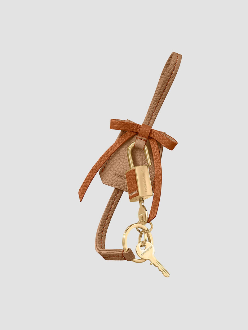 Women's The Bow Padlock Charm - Sandstone Pecan 3
