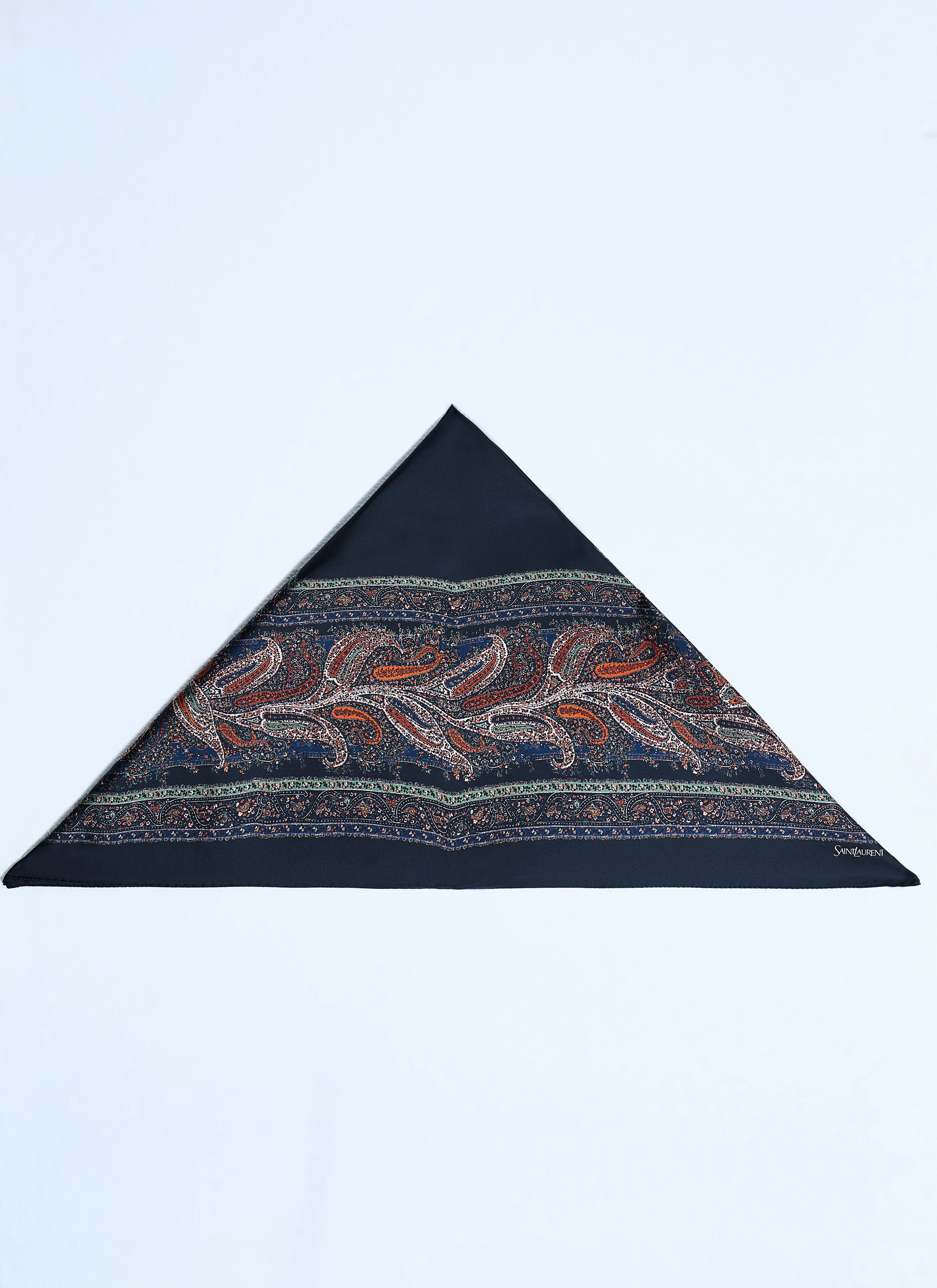 Paisley Silk Square Scarf - 1