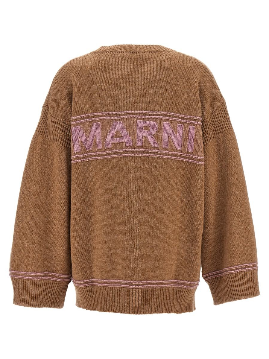 Marni MARNI LOGO INTARSIA CARDIGAN - 2