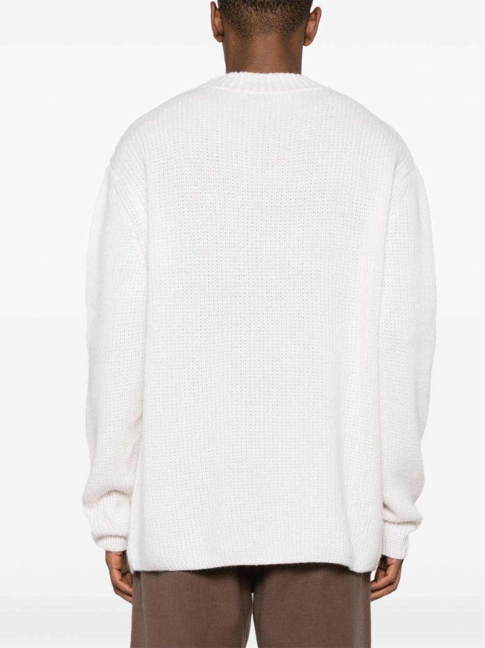 ribbed organic cashmere jumper - 4