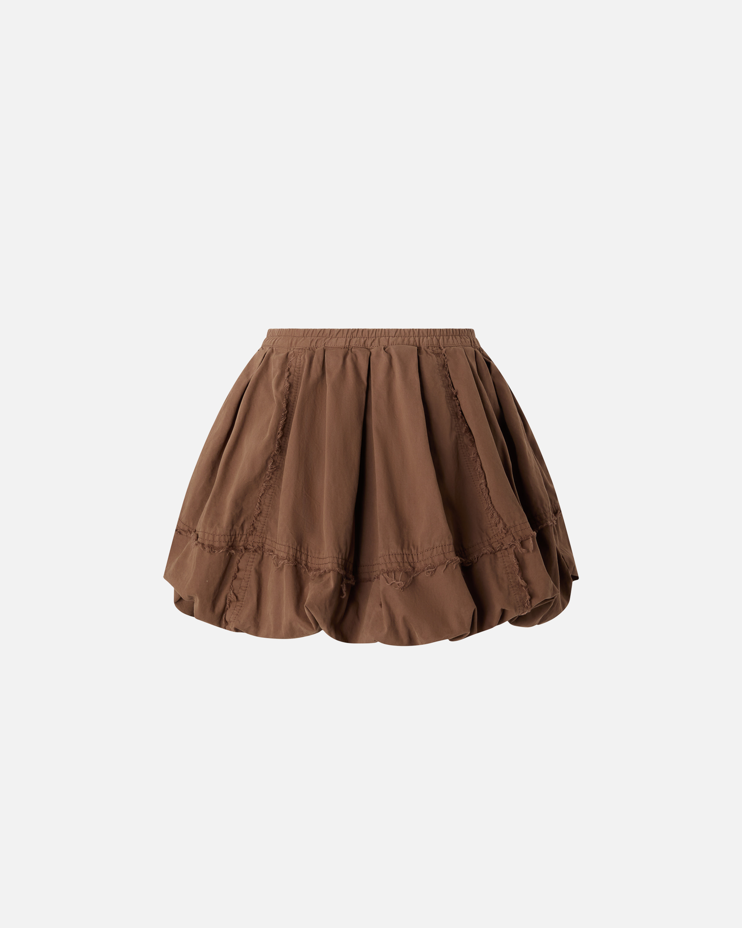 MINI BALLOON SKIRT IN COTTON CANVAS - 2
