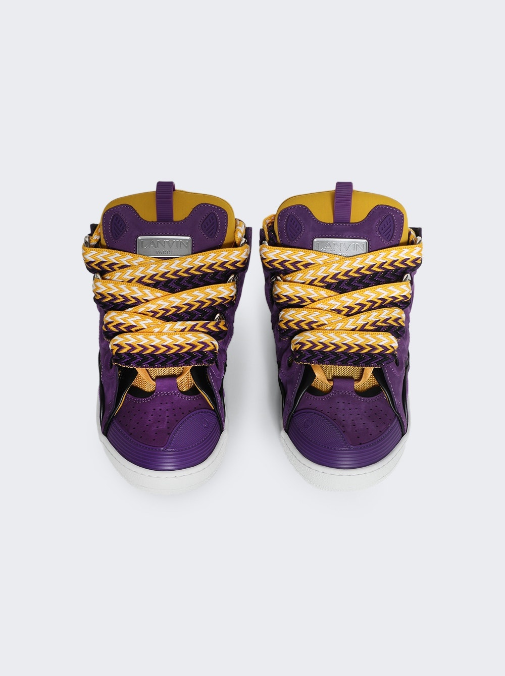 Curb Sneakers Purple And Yellow - 3