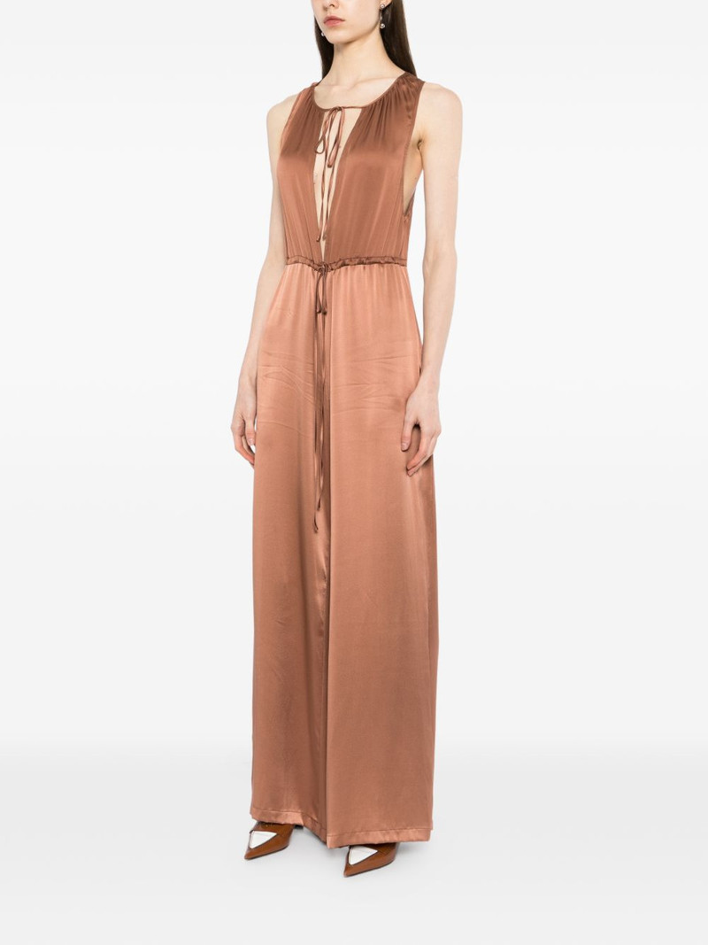 tie-neck plissé jumpsuit 3