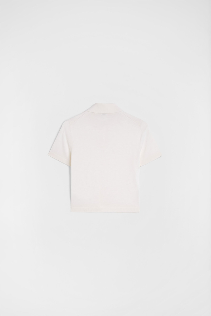 Wool Knit Polo T-Shirt 6