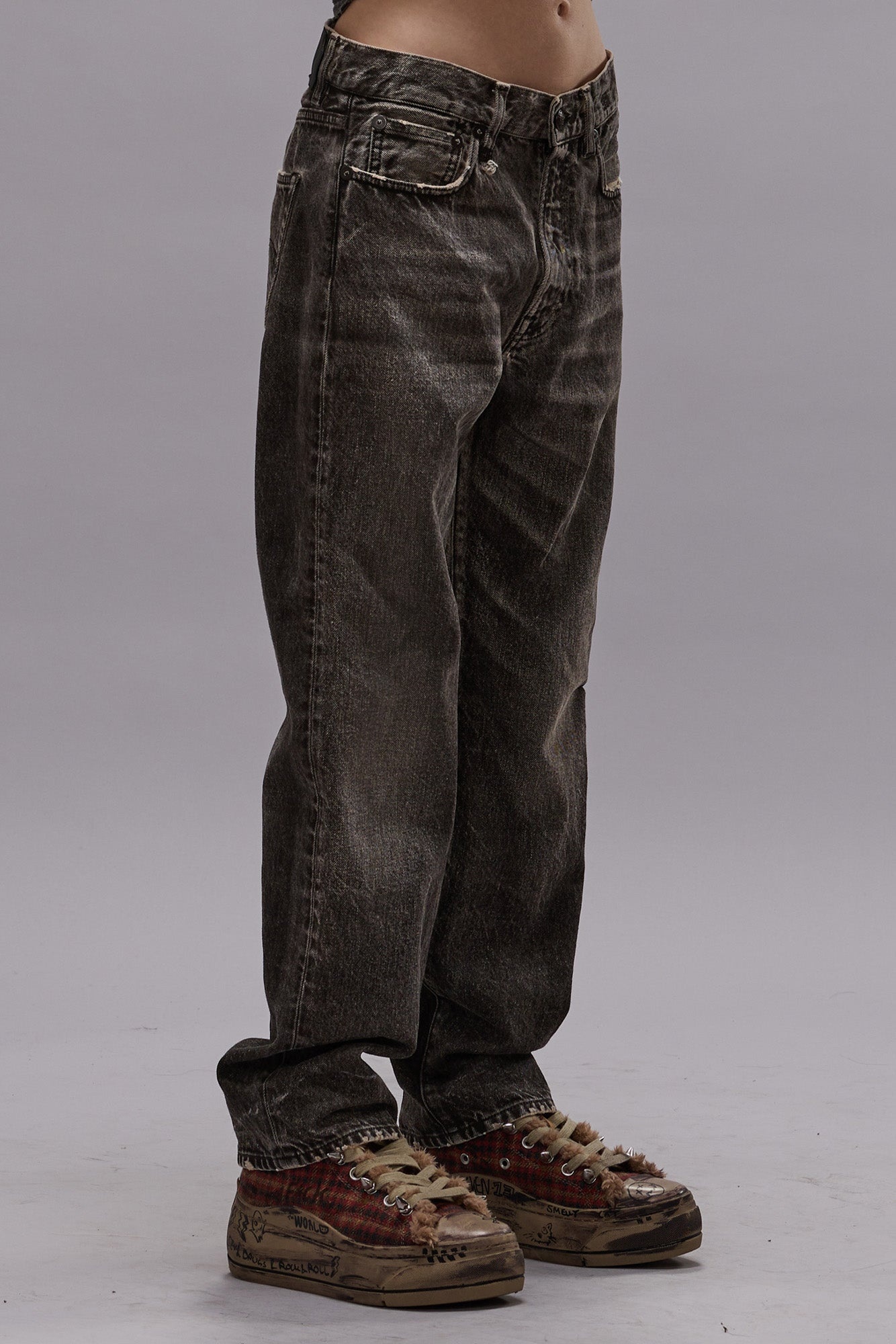 BOYFRIEND JEAN - MUD GREY - R13 - 5