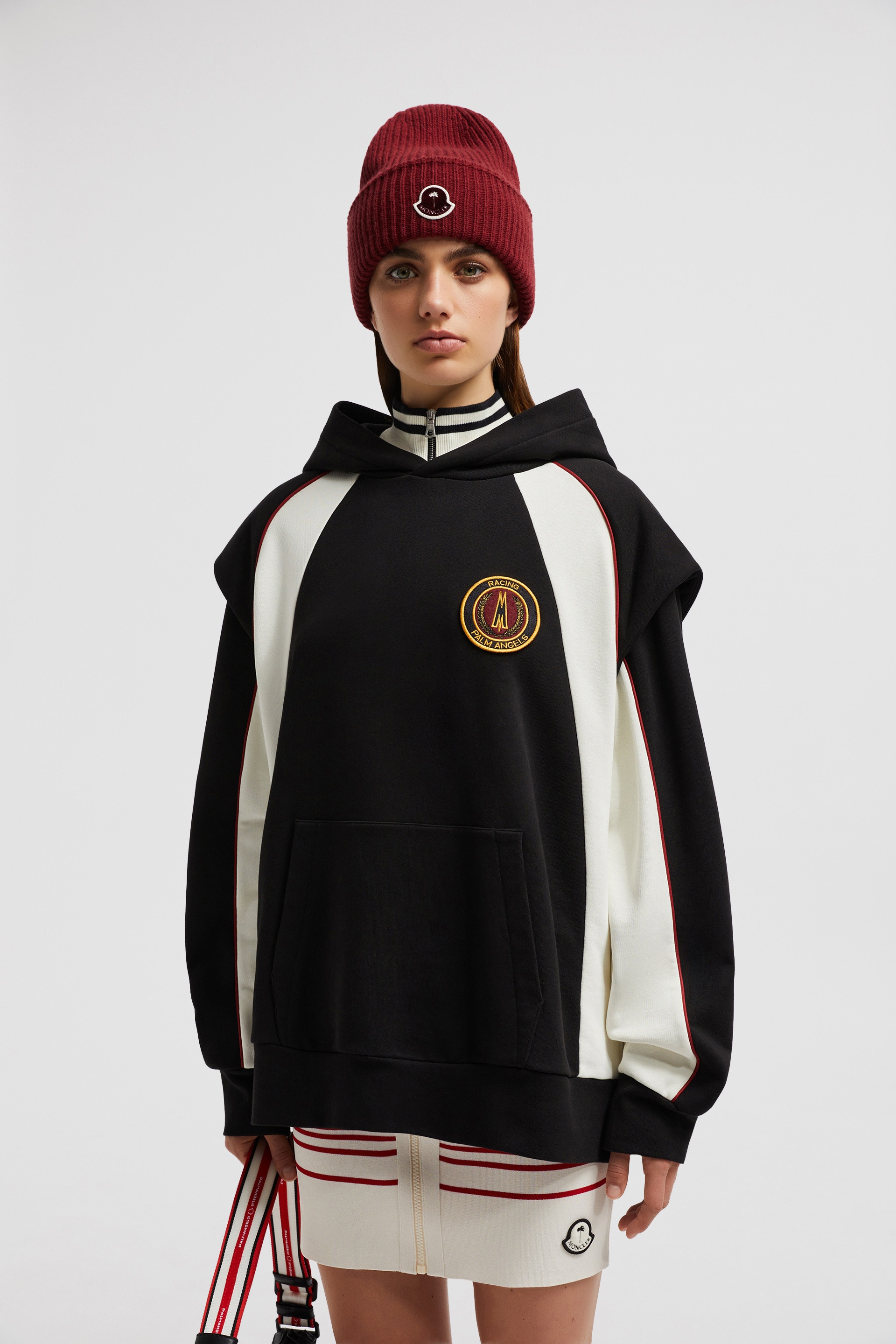 Moncler x Palm Angels Logo Cotton Hoodie - 3