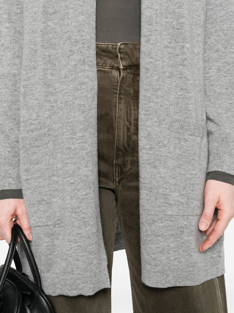 patch-pocket open-front cardigan 5