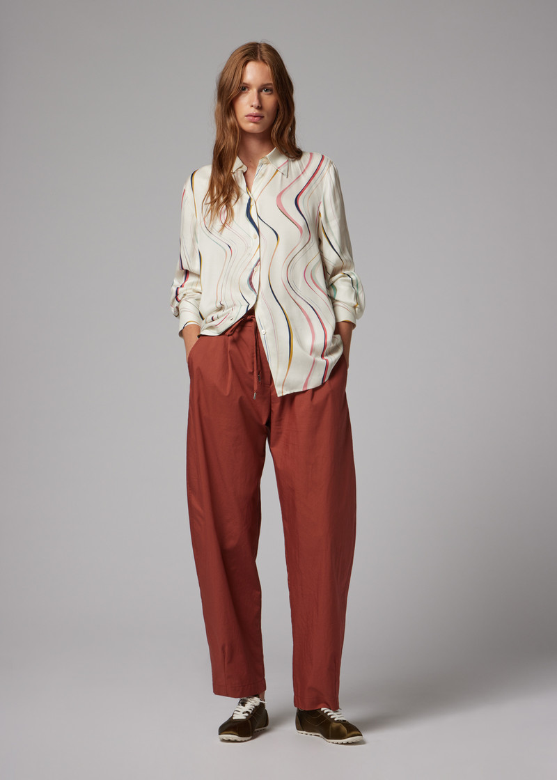 Women's Rust Red Balloon Trousers 9