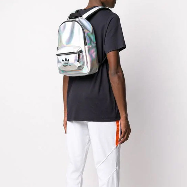 (WMNS) adidas originals Metallic Backpack 'Silver Metallic' FL9631 - 4