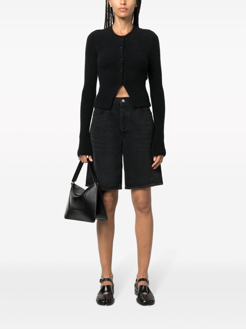 button-fastening knitted cardigan - 2