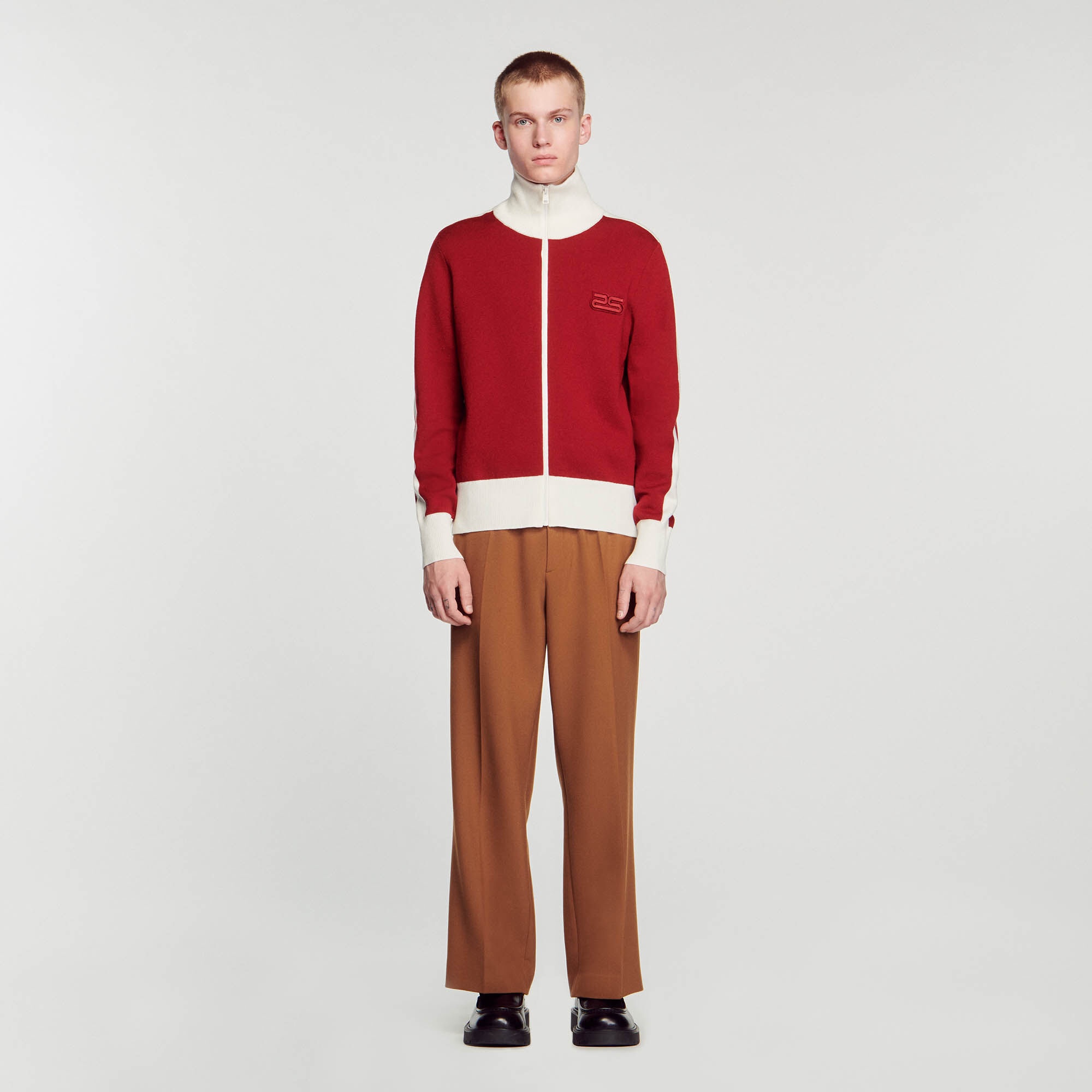TWO-TONE KNIT CARDIGAN - 3