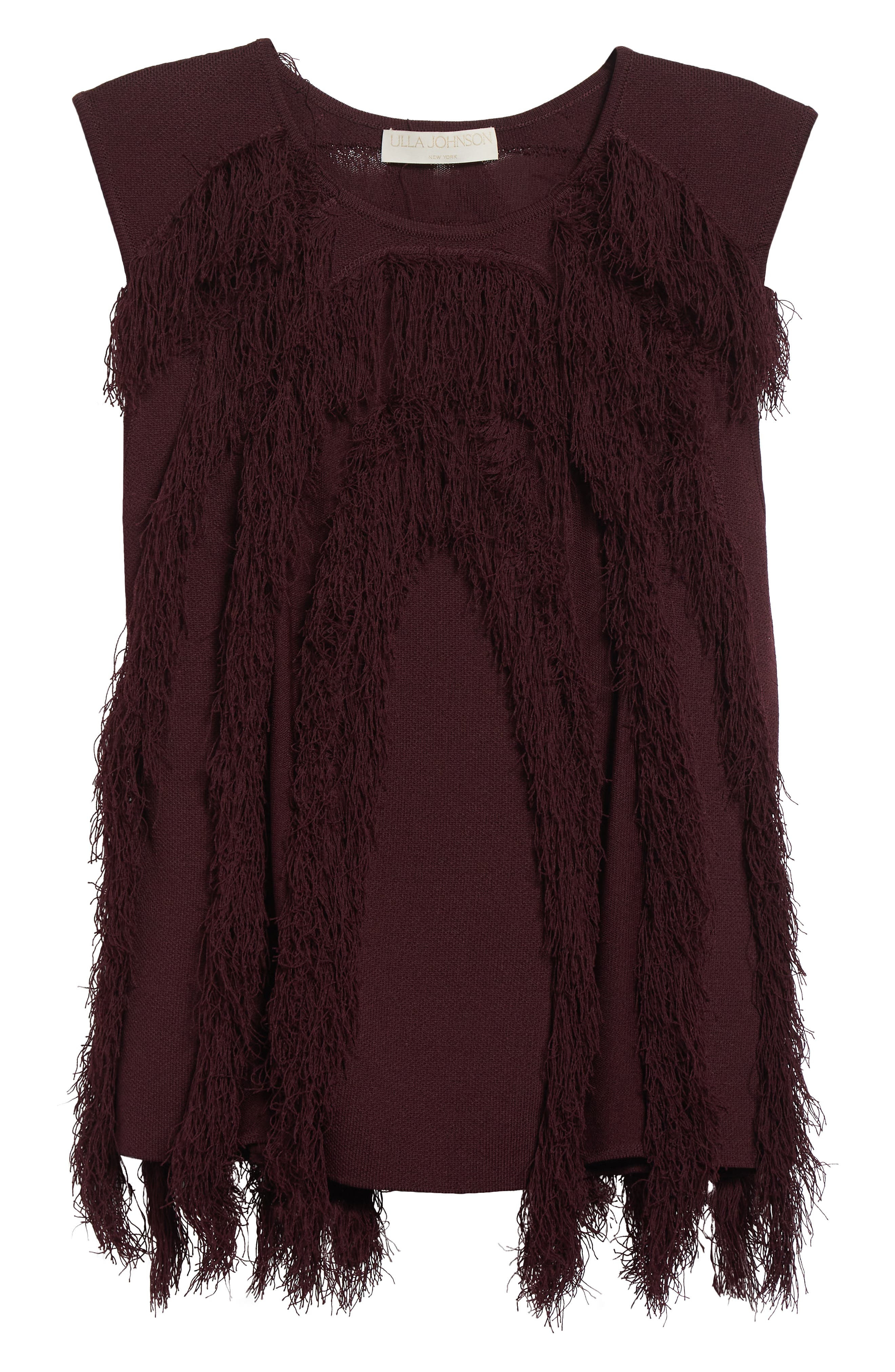 Ulla Johnson Bonnie Fray Sleeveless Top in Mahogany at Nordstrom - 5