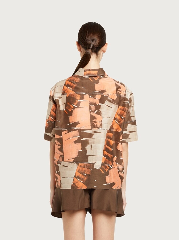 PALM PRINT SHORT SLEEVED SHIRT - 3