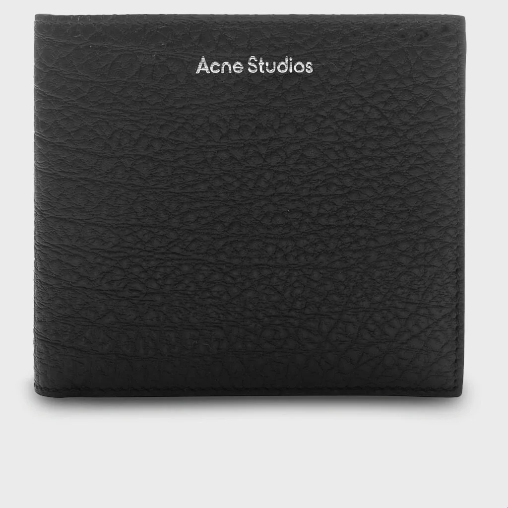 FOLDED LEATHER WALLET FN-UX-SLGS000286 - BLACK - 1