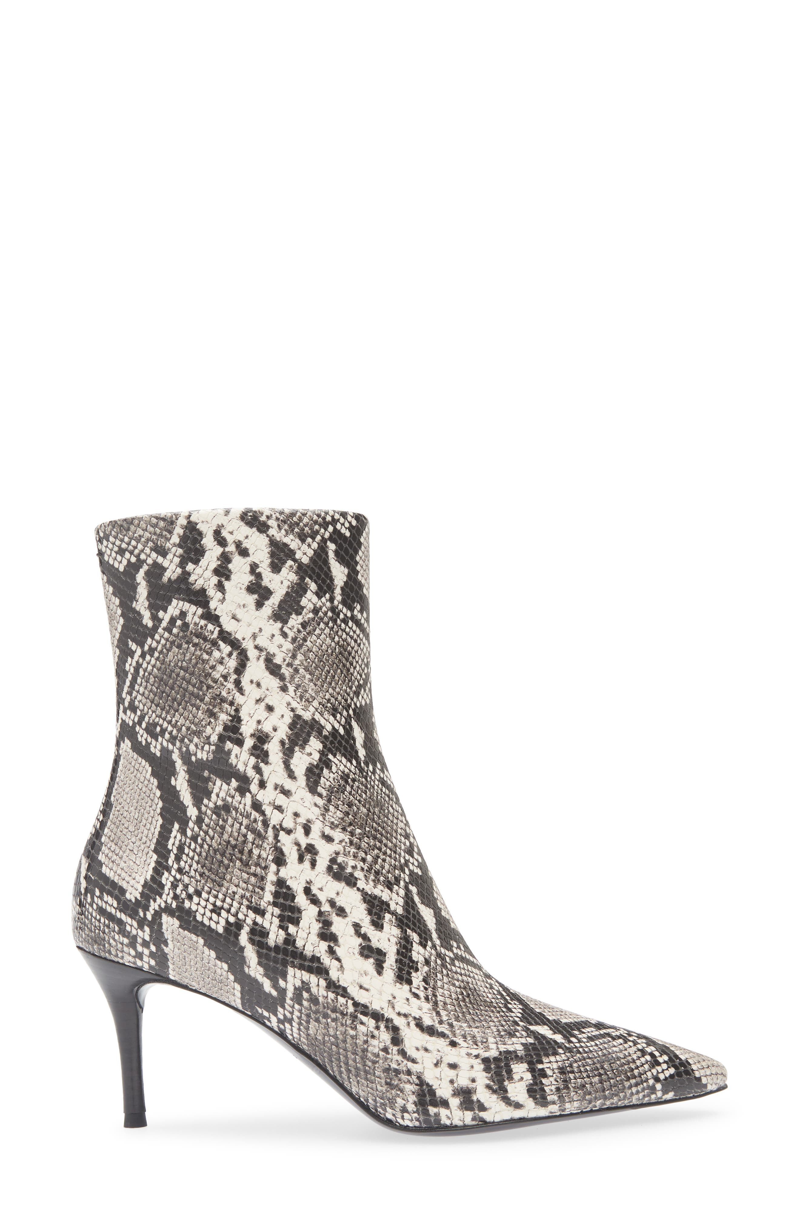 rag & bone Mercer Pointed Toe Bootie in White Snake at Nordstrom - 3