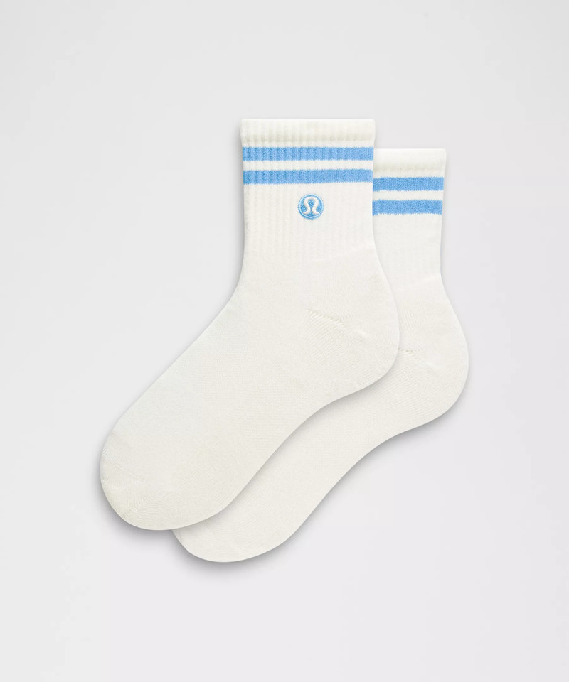 Unisex Daily Essential Quarter Socks *Stripe 1