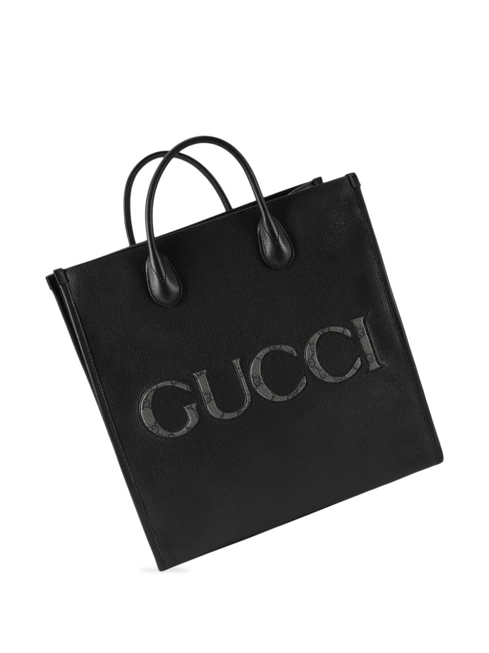 トートバッグ Gucci Caramel Leather Reversible Shopping Bag Gucci Totissima large reversible tote bag in brown leather
