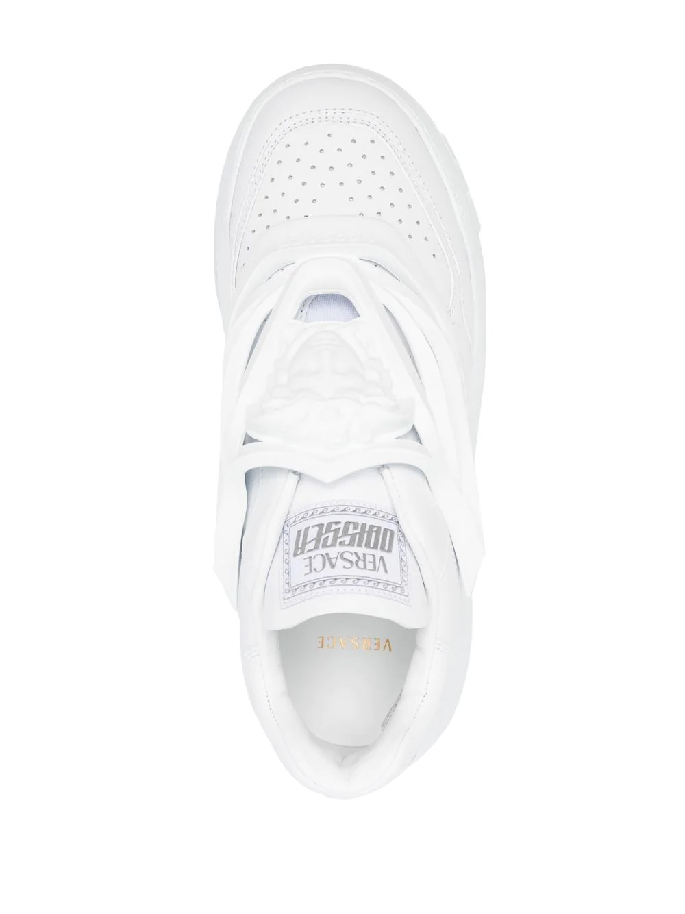 lo-top leather trainers - 4