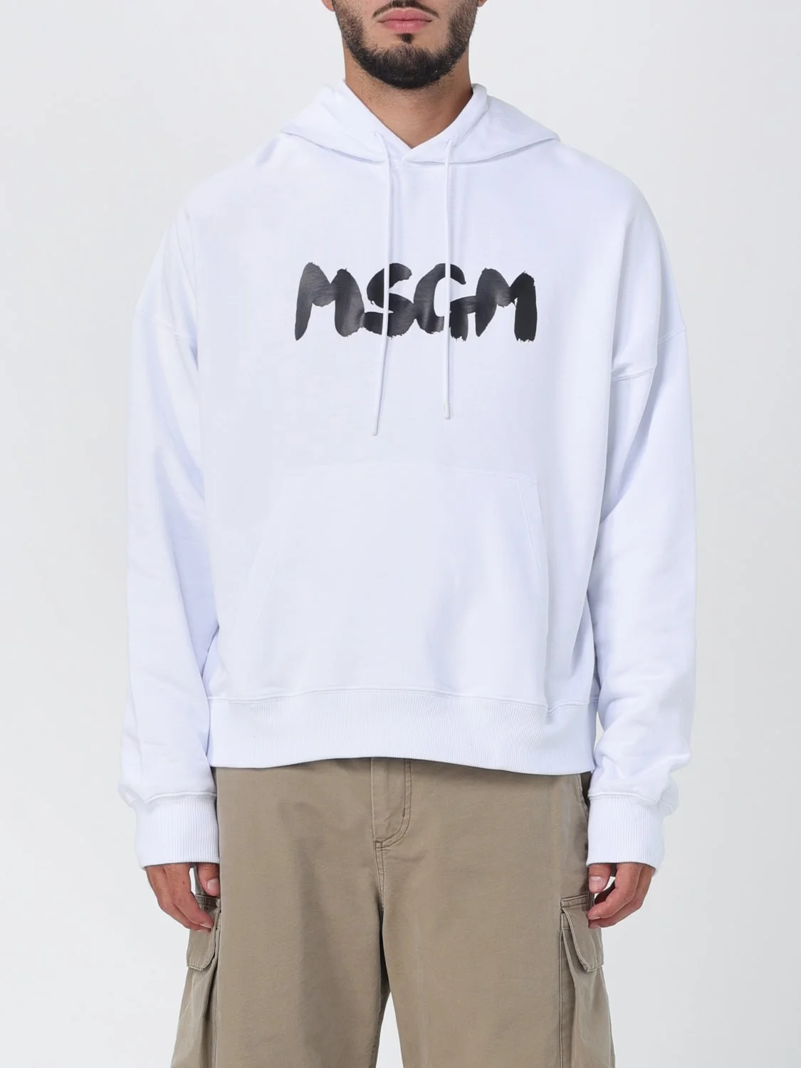MSGM cotton sweatshirt with logo - 1