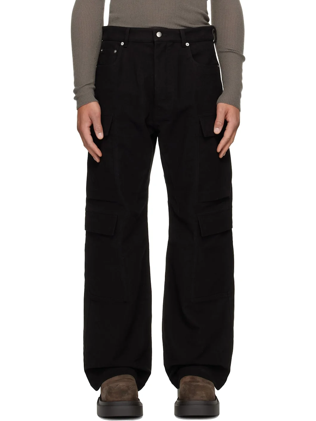 Black Concordians Double Cargo Pants - 1